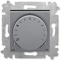 Терморегулятор механический с датчиком без рамки ABB EPJ Levit 0С +45С сталь/дымчатый черный картинка